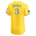 Elroe B.Red Sox #3 Ceddanne Rafaela Player Yellow Limited Elite Home Game Stitched Jerseys