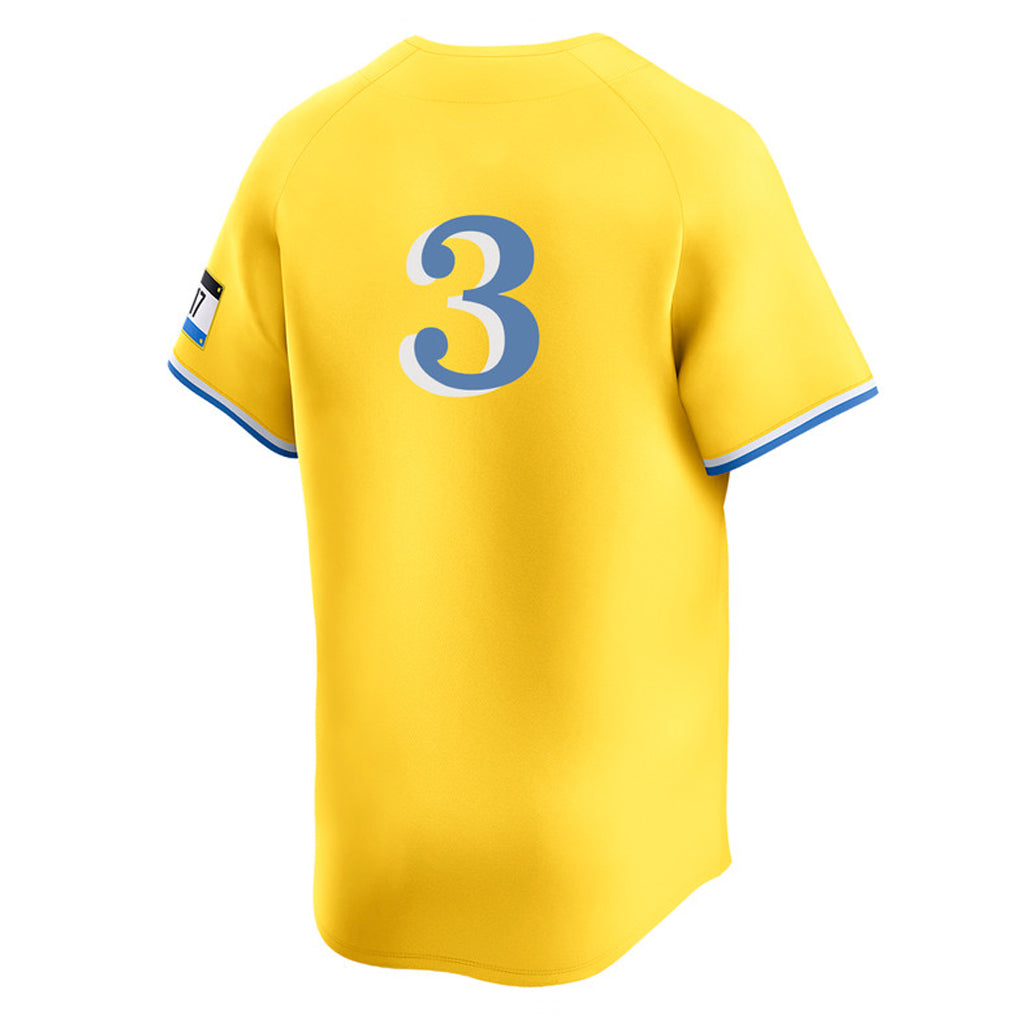Elroe B.Red Sox #3 Ceddanne Rafaela Player Yellow Limited Home Game Stitched Jerseys