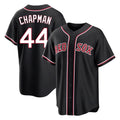Elroe B.Red Sox #44 Aroldis Chapman Player Black Out Home Game Stitched Jerseys