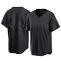 Elroe B.Red Sox #44 Aroldis Chapman Player Black T-shirt Home Game Stitched Jerseys
