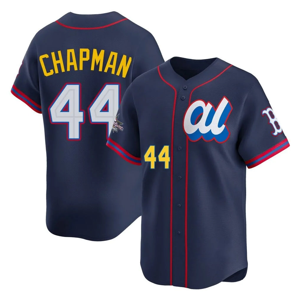Elroe B.Red Sox #44 Aroldis Chapman Player Navy American League All-Star Edition Game Stitched Jerseys
