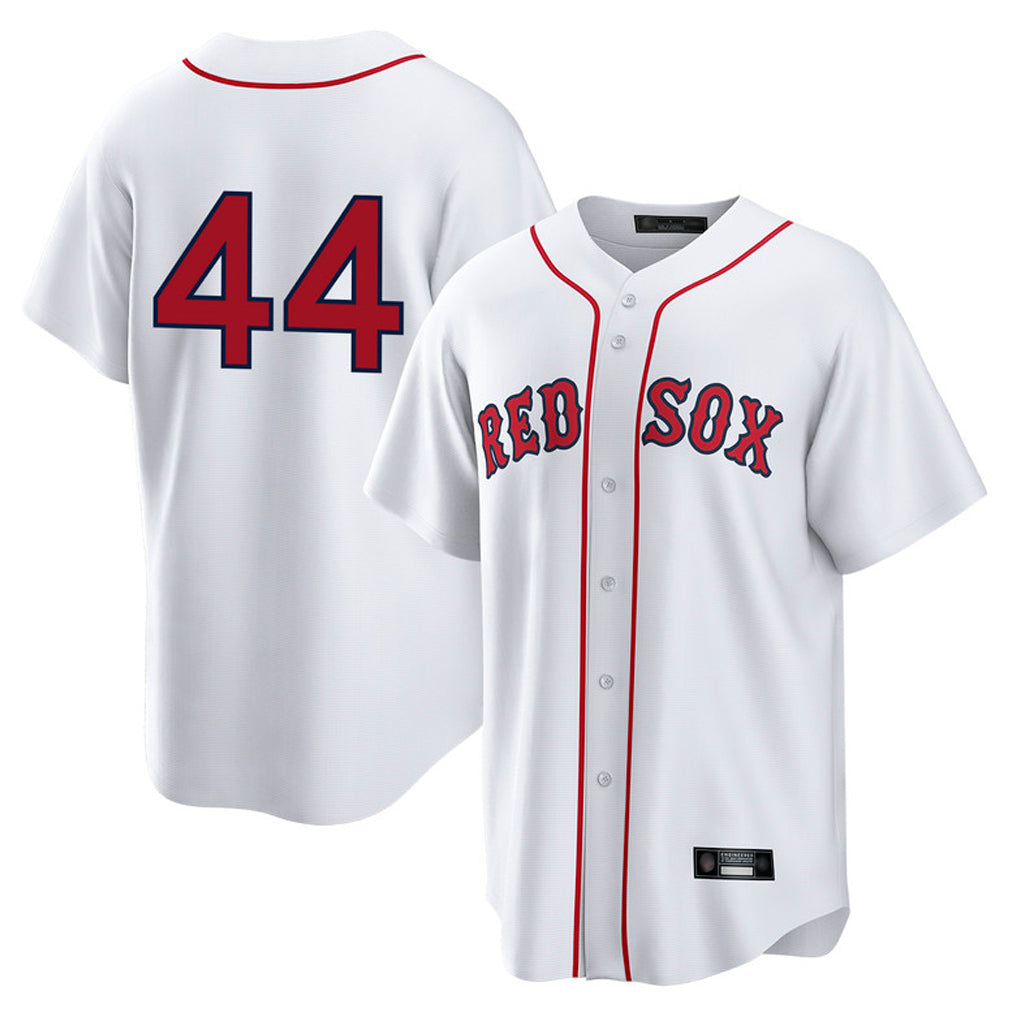 Elroe B.Red Sox #44 Aroldis Chapman Player White Home Game Stitched Jerseys