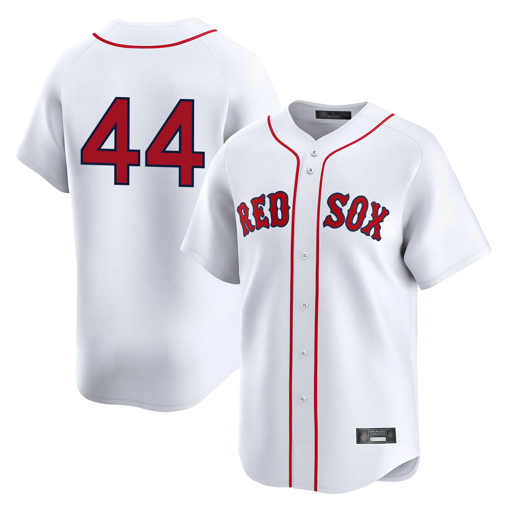 Elroe B.Red Sox #44 Aroldis Chapman Player White Limited Home Game Stitched Jerseys