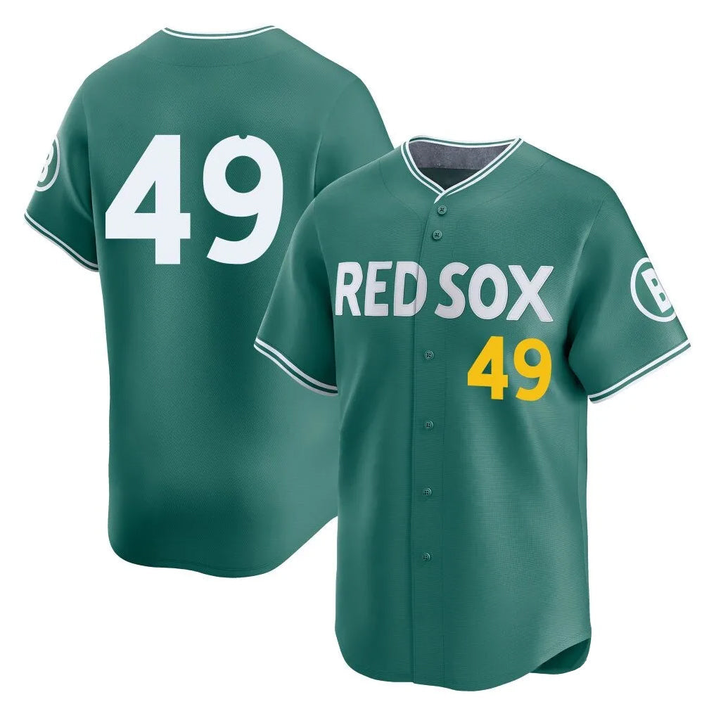 Elroe B.Red Sox #49 Tim Wakefield Player Green City Connect Limited Home Game Stitched Jerseys