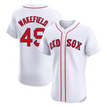 Elroe B.Red Sox #49 Tim Wakefield Player White Limited Elite Home Game Stitched Jerseys