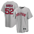 Elroe B.Red Sox #52 Wilyer Abreu Player Gray Road Home Game Stitched Jerseys