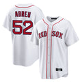 Elroe B.Red Sox #52 Wilyer Abreu Player White Home Game Stitched Jerseys
