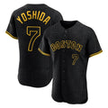 Elroe B.Red Sox #7 Masataka Yoshida Player Black Snake Skin City Limited Elite Home Stitched Jerseys