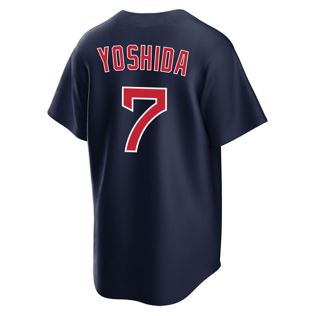 Elroe B.Red Sox #7 Masataka Yoshida Player Navy Home Game Stitched Jerseys