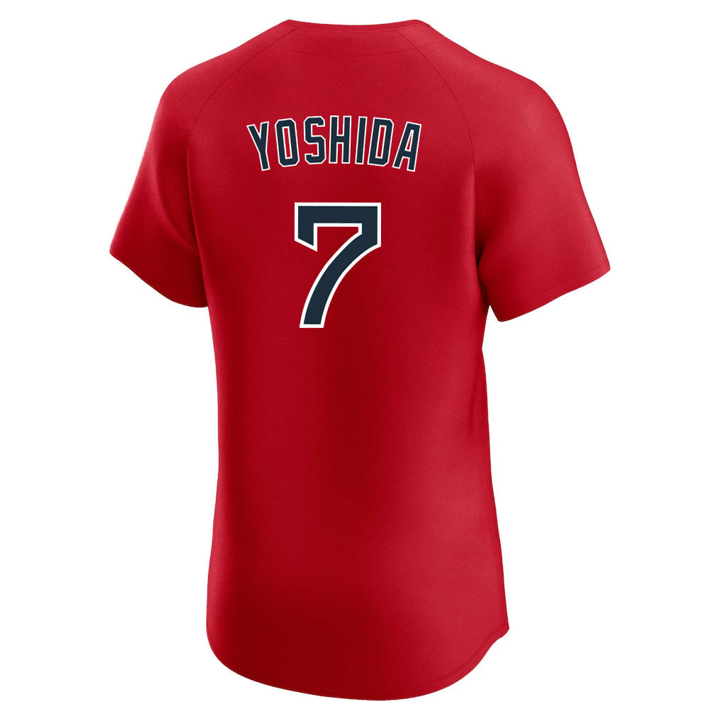 Elroe B.Red Sox #7 Masataka Yoshida Player Red Limited Elite Home Game Stitched Jerseys