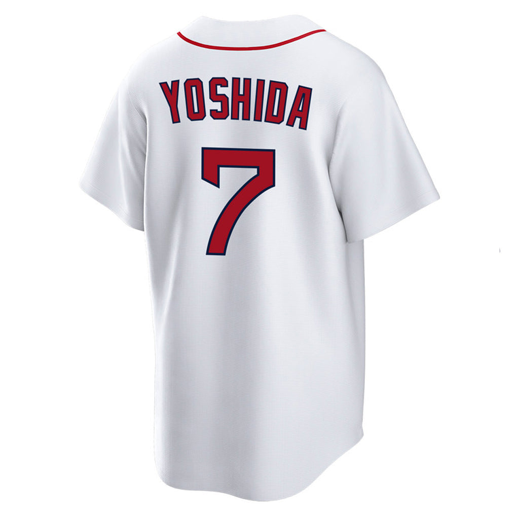 Elroe B.Red Sox #7 Masataka Yoshida Player White Home Game Stitched Jerseys