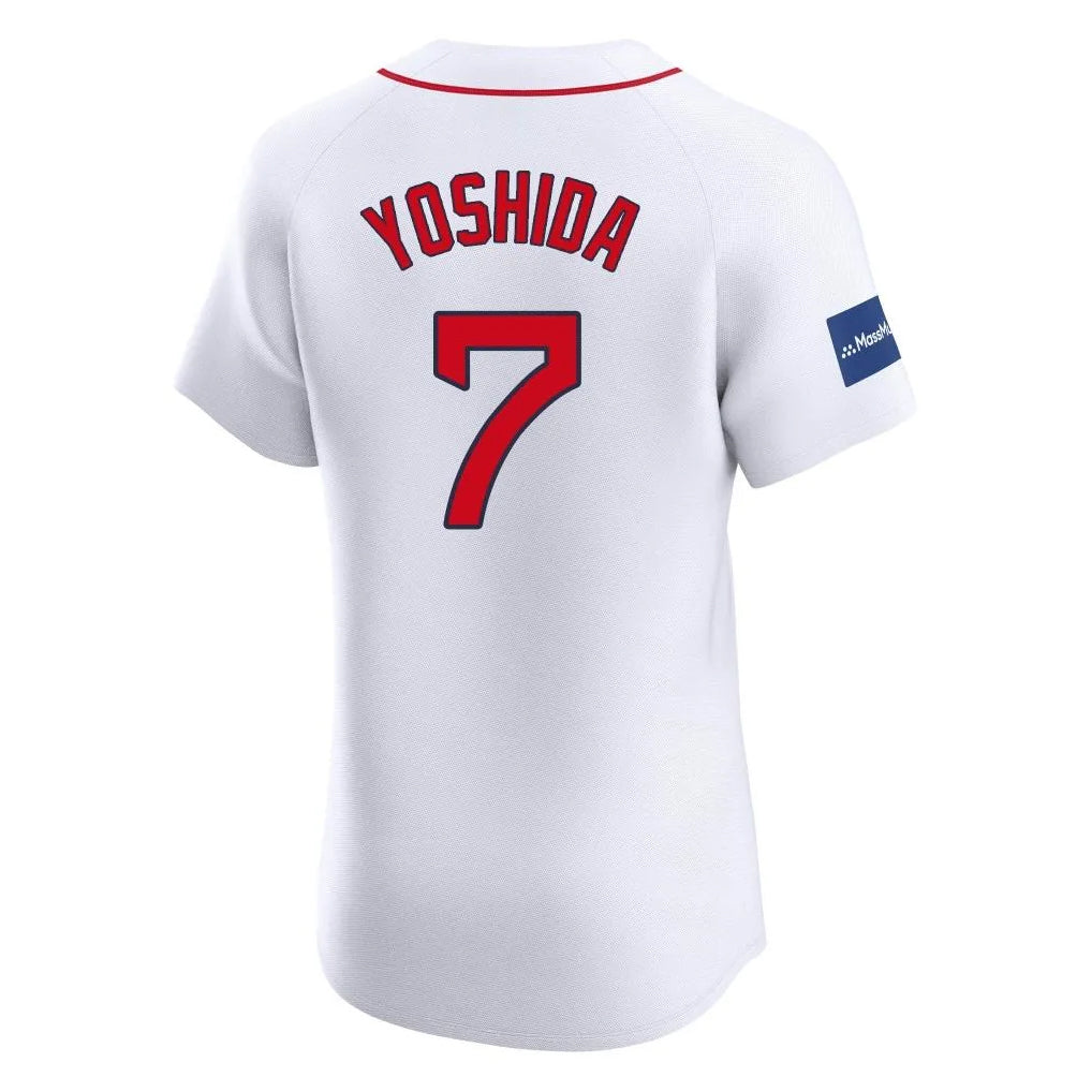 Elroe B.Red Sox #7 Masataka Yoshida Player White Limited Elite Home Game Stitched Jerseys