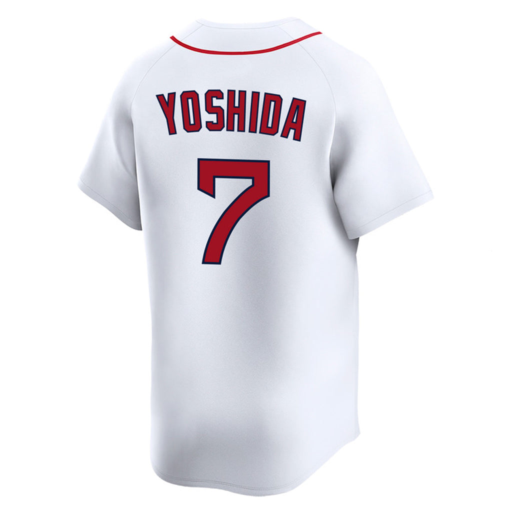 Elroe B.Red Sox #7 Masataka Yoshida Player White Limited Home Game Stitched Jerseys