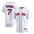 Elroe B.Red Sox #7 Masataka Yoshida Player White Limited Home Game Stitched Jersey