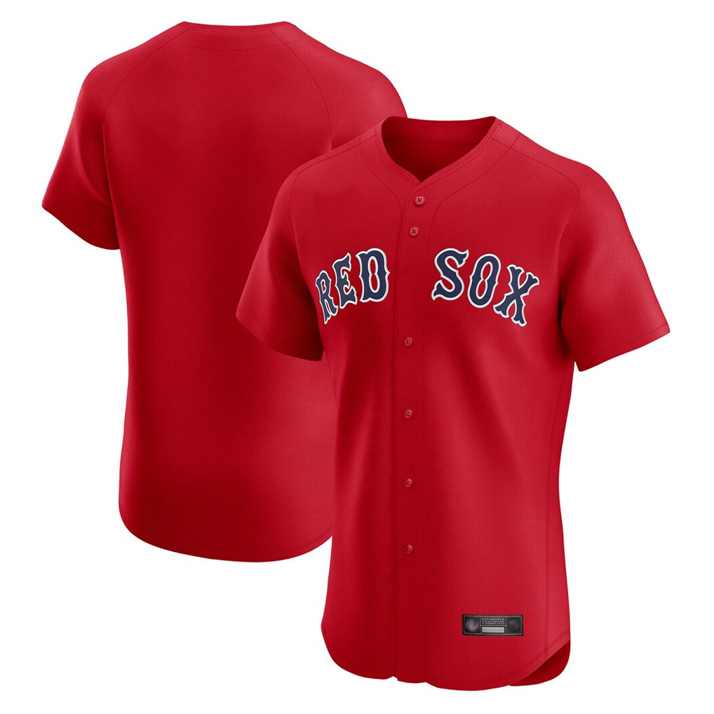 Elroe B.Red Sox Blank Player Red Limited Elite Home Game Stitched Jerseys