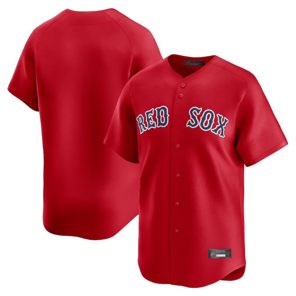 Elroe B.Red Sox Blank Player Red Limited Home Game Stitched Jerseys