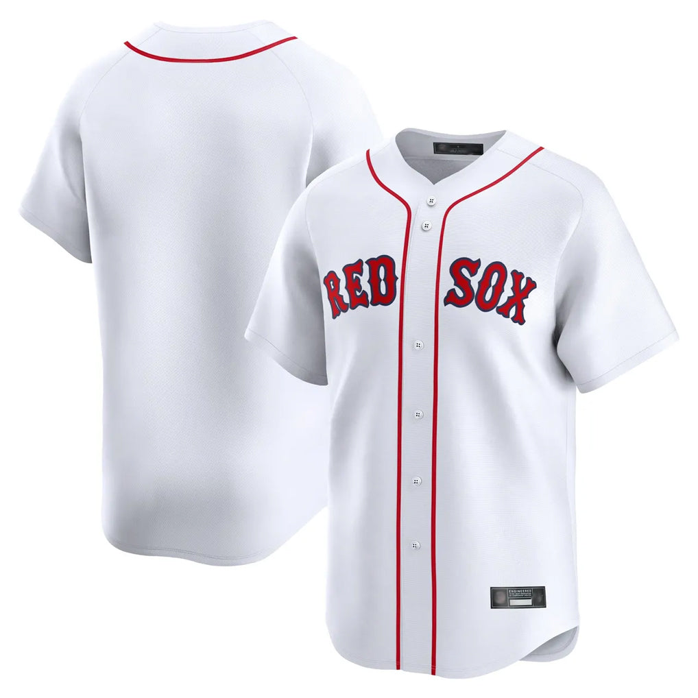 Elroe B.Red Sox Blank Player White Limited Home Game Stitched Jerseys