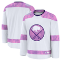 Elroe B.Sabres White 2024 Hockey Fights Cancer Practice Stitched Jerseys
