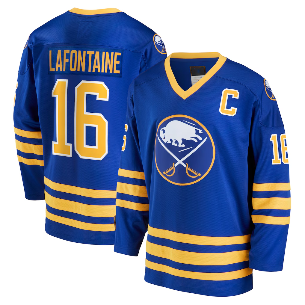 Elroe B.Sabres #16 Pat LaFontaine Royal Breakaway Retired Player Stitched Jerseys