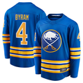 Elroe B.Sabres #4 Bowen Byram Royal Home Breakaway Stitched Jerseys