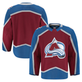 Elroe C.Avalanche Burgundy Home Authentic Pro Jerseys