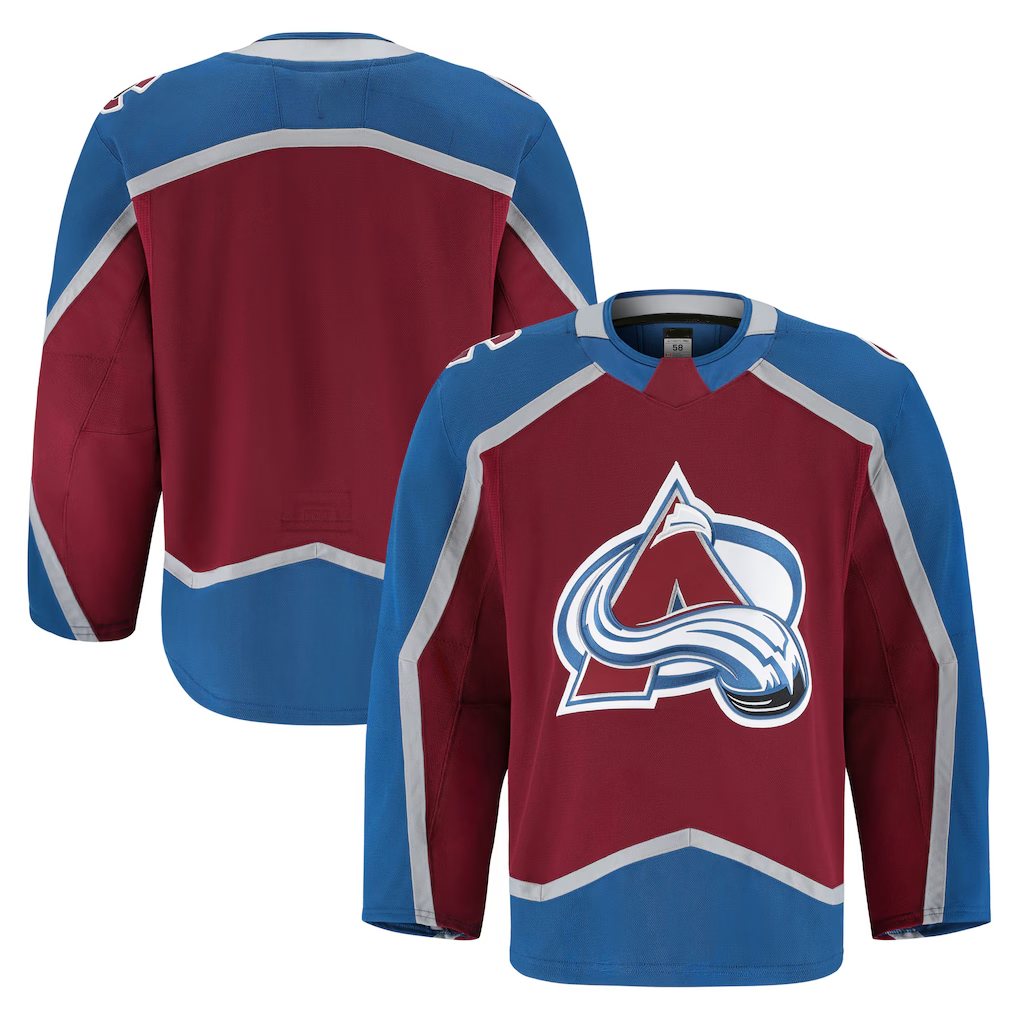 Elroe C.Avalanche Burgundy Home Authentic Pro Jerseys