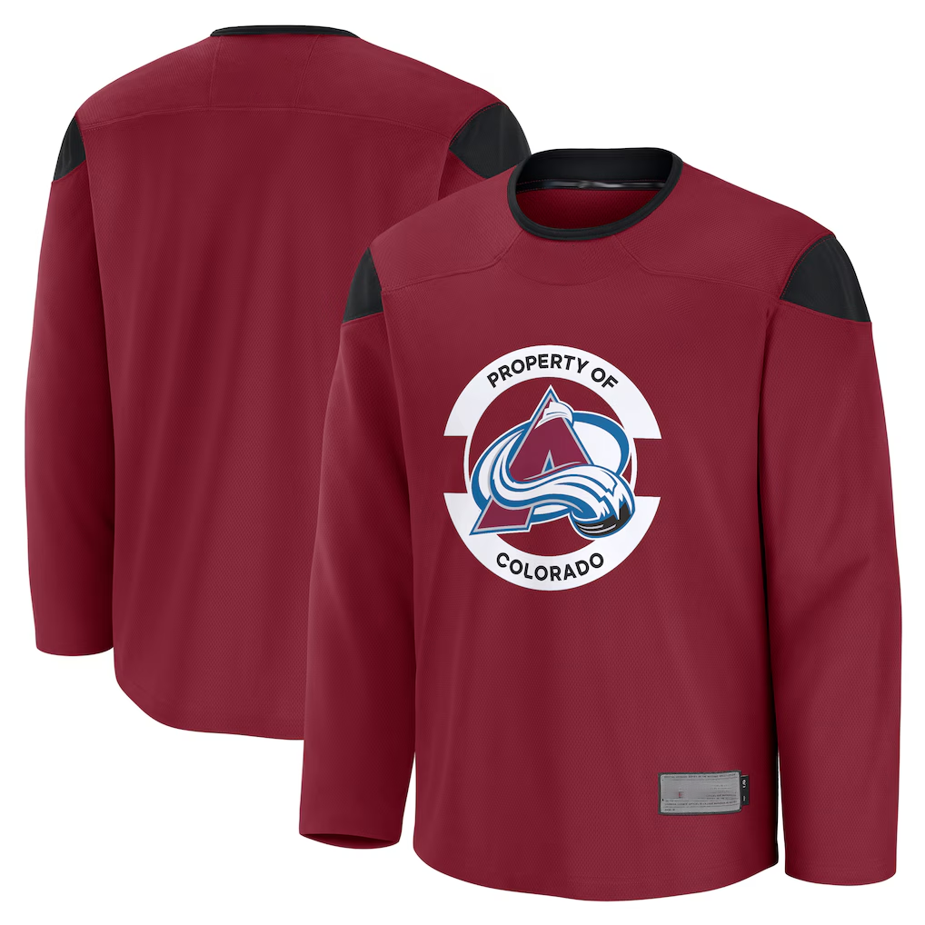 Elroe C.Avalanche Burgundy Practice Jerseys