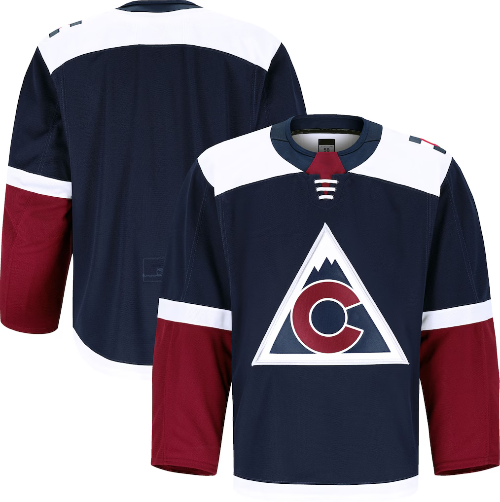 Elroe C.Avalanche Navy Alternate Authentic Pro Jerseys