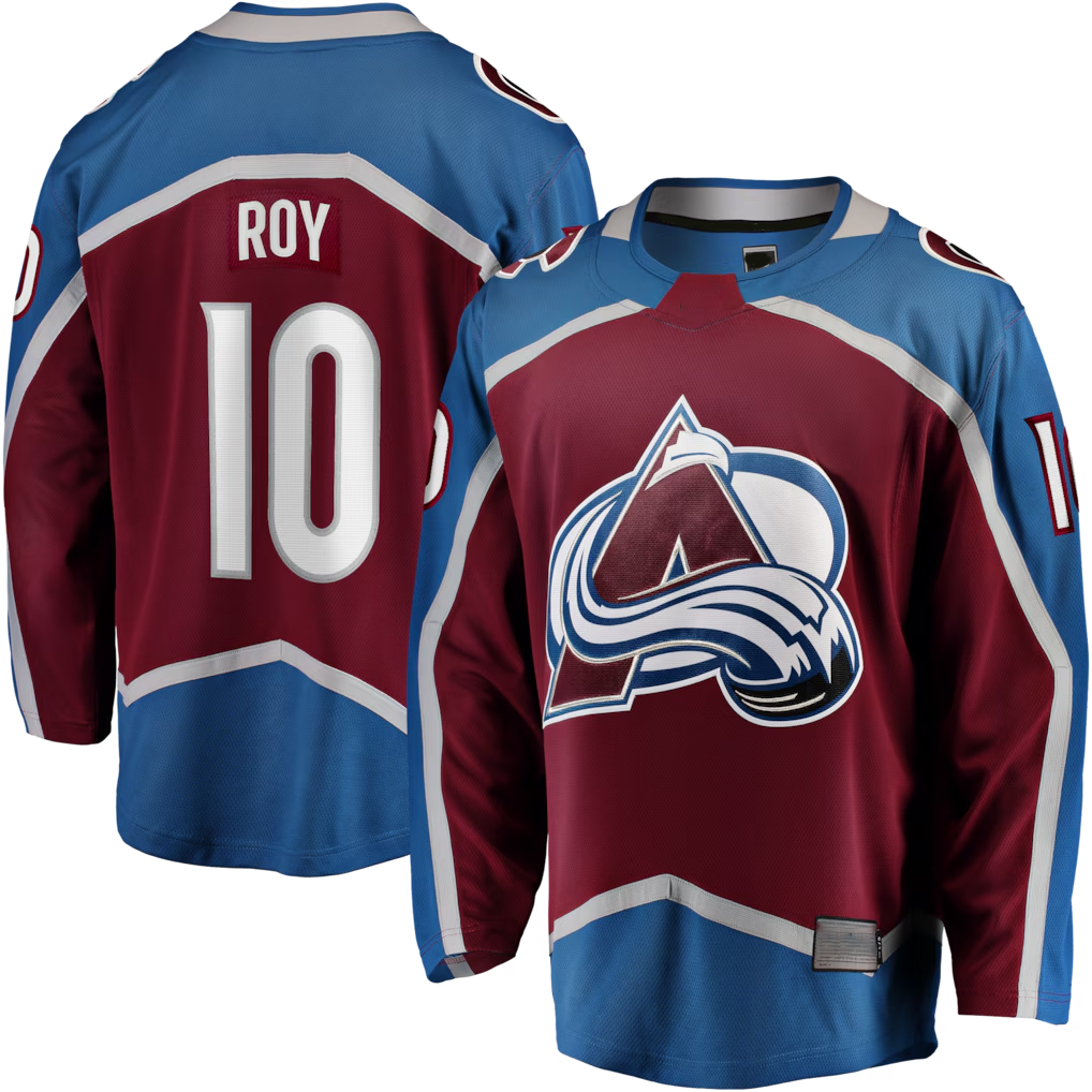 Elroe C.Avalanche #10 Nicolas Roy Burgundy Home Breakaway Jerseys