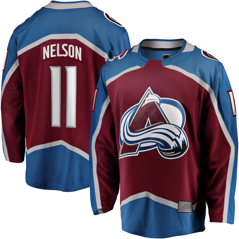 Elroe C.Avalanche #11 Brock Nelson Burgundy Home Breakaway Jerseys