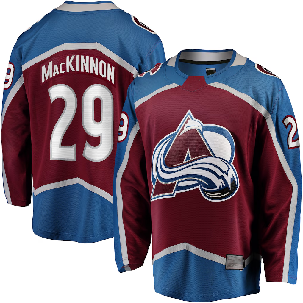 Elroe C.Avalanche #29 Nathan MacKinnon Burgundy Home Breakaway Jerseys