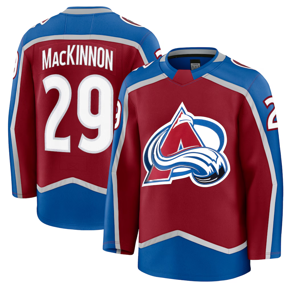 Elroe C.Avalanche #29 Nathan MacKinnon Burgundy Home Premium Jerseys