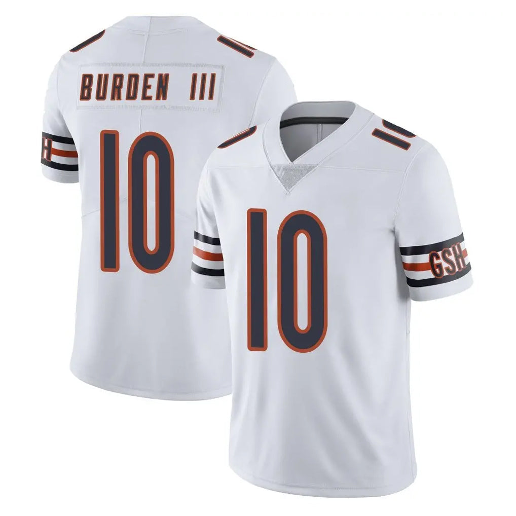 Elroe C.Bears #10 Luther Burden III Player White Vapor Untouchable Limited Home Game Stitched Jerseys