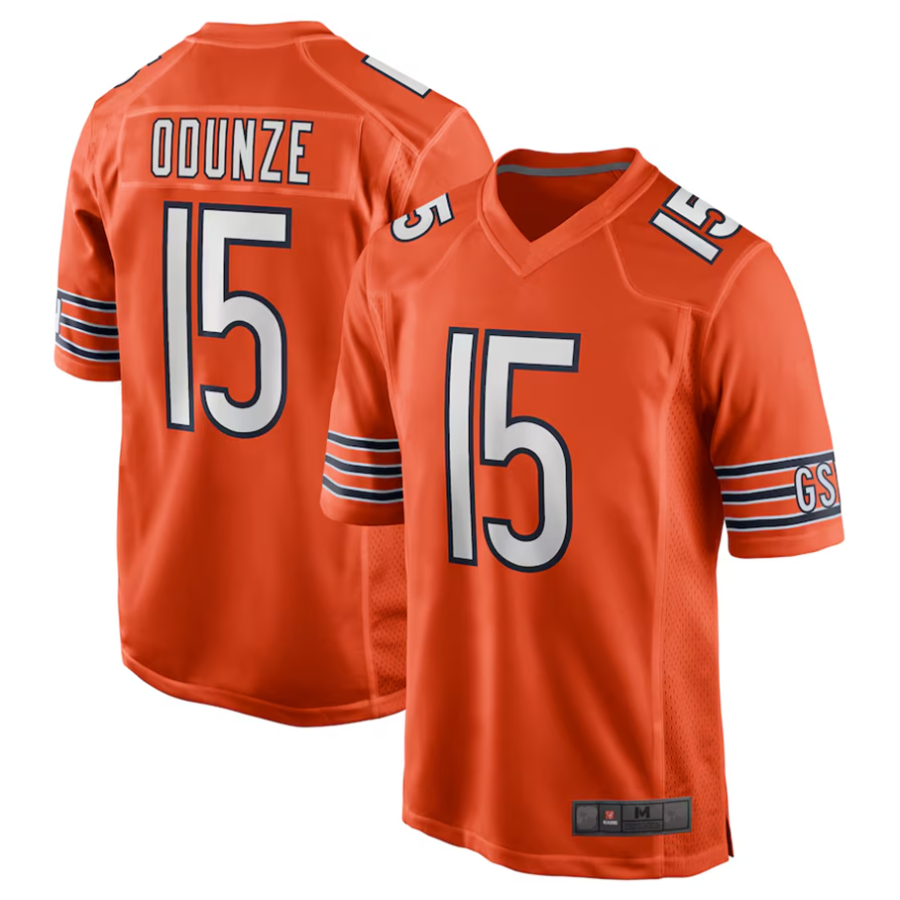 Elroe C.Bears #15 Rome Odunze Orange Player Game Stitched Jerseys