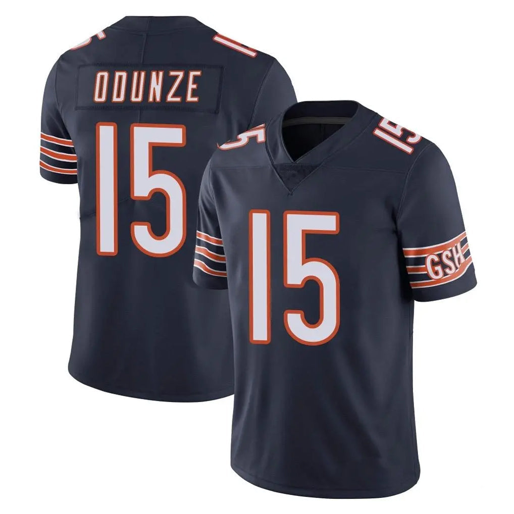 Elroe C.Bears #15 Rome Odunze Player Navy Vapor Untouchable Limited Home Game Stitched Jerseys