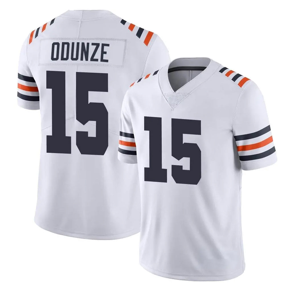 Elroe C.Bears #15 Rome Odunze Player White Classic Vapor Limited Home Game Stitched Jerseys