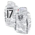 Elroe C.Bears #17 Tyson Bagent Player Arctic Camo Salute to Service Pullover Hoodies Limited Stitched Jerseys