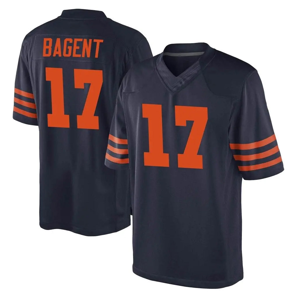 Elroe C.Bears #17 Tyson Bagent Player Navy Blue Alternate Game Stitched Jerseys
