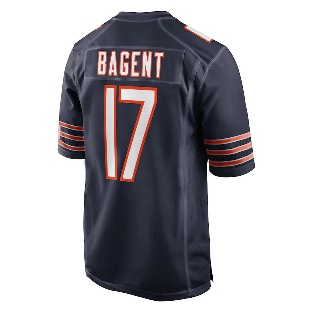 Elroe C.Bears #17 Tyson Bagent Player Navy Home Game Stitched Jerseys