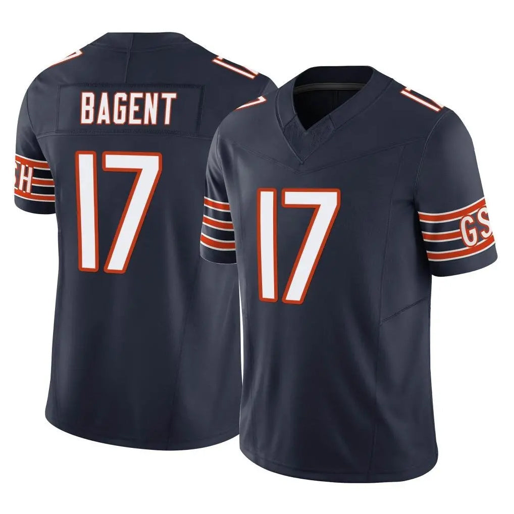 Elroe C.Bears #17 Tyson Bagent Player Navy Vapor F.U.S.E. Limited Home Game Stitched Jerseys