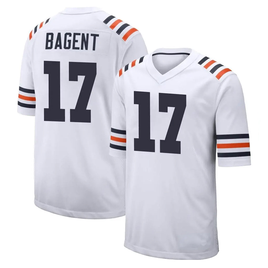 Elroe C.Bears #17 Tyson Bagent Player White Classic Home Game Stitched Jerseys