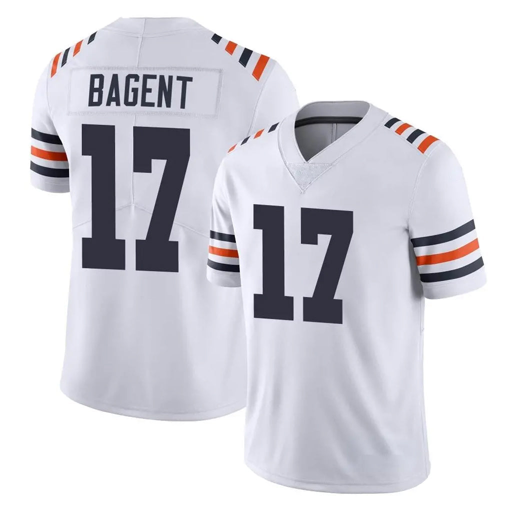 Elroe C.Bears #17 Tyson Bagent Player White Classic Vapor Limited Home Game Stitched Jerseys