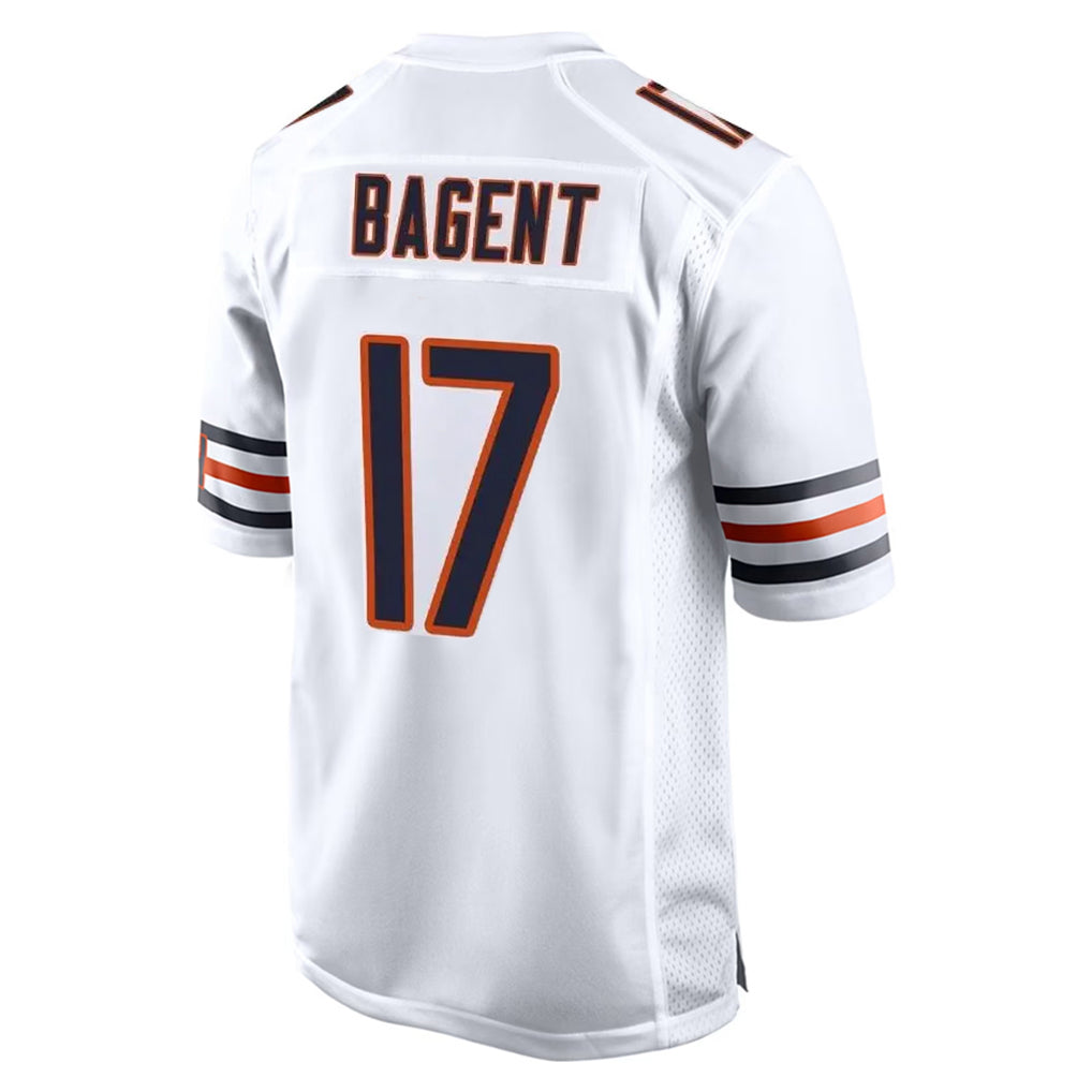 Elroe C.Bears #17 Tyson Bagent Player White Home Game Stitched Jerseys