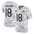 Elroe C.Bears #18 Caleb Williams Player Arctic Camo Salute to Service Limited Stitched Jerseys