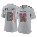 Elroe C.Bears #18 Caleb Williams Player Gray Atmosphere Fashion Game Stitched Jerseys