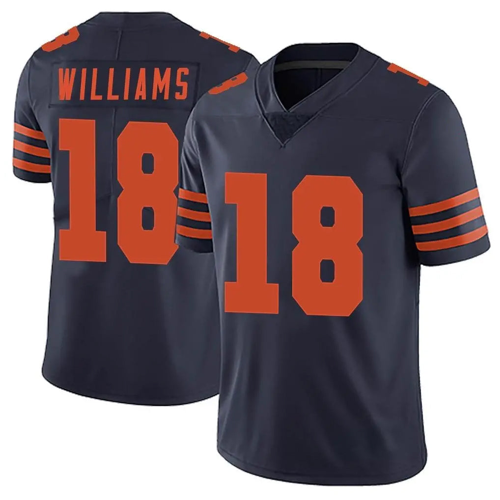 Elroe C.Bears #18 Caleb Williams Player Navy Blue Alternate Vapor Untouchable Limited Stitched Jerseys