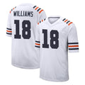 Elroe C.Bears #18 Caleb Williams Player White Classic Home Game Stitched Jerseys