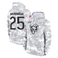 Elroe C.Bears #25 Kyle Monangai Player Arctic Camo Salute to Service Pullover Hoodies Limited Stitched Jerseys