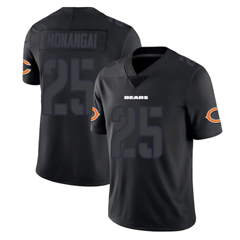 Elroe C.Bears #25 Kyle Monangai Player Black Impact Limited Game Stitched Jerseys