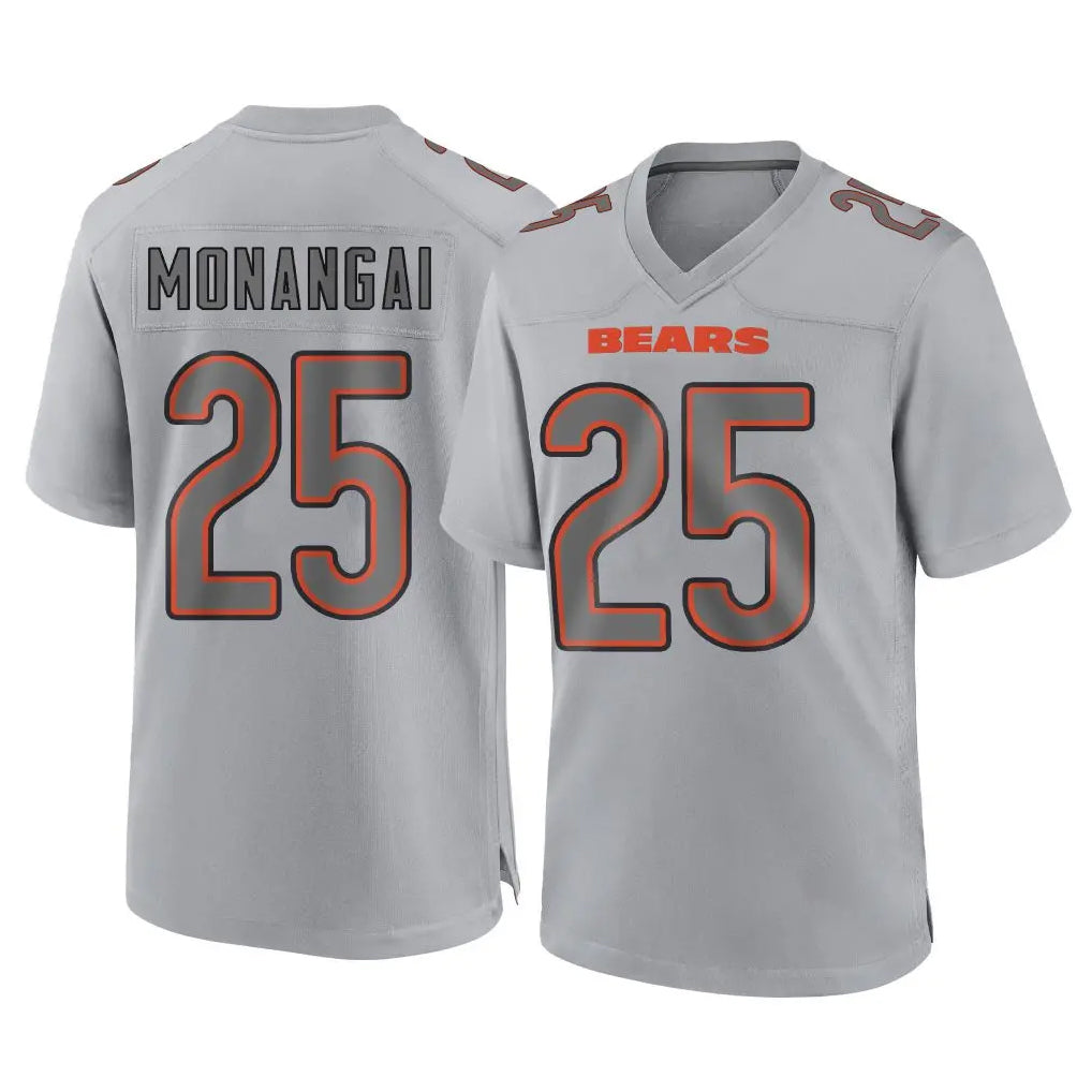 Elroe C.Bears #25 Kyle Monangai Player Gray Atmosphere Fashion Game Stitched Jerseys